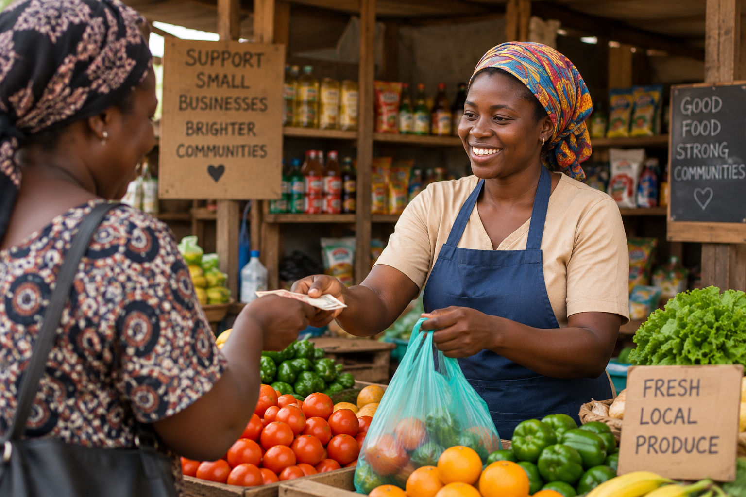 Entrepreneur working in small business